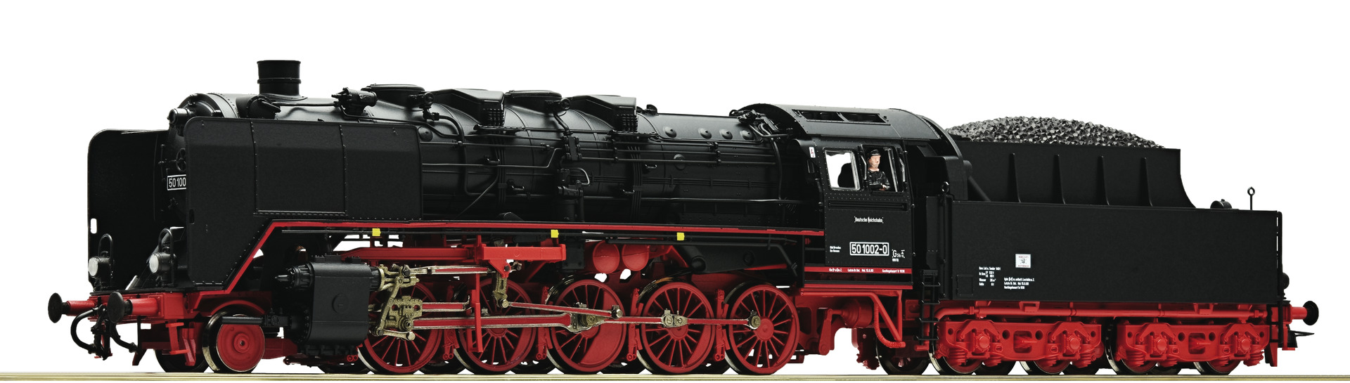 Steam locomotive 50 1002, DR, Roco, H0 scale (1:87)
